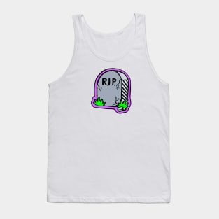 R.I.P. Rest in Peace cartoon tombstone Tank Top